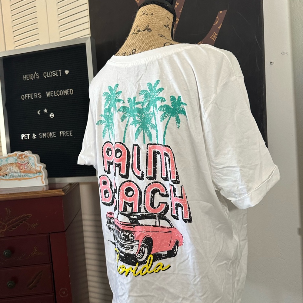 🆕Attitude Not Included Palm Beach Florida T-Shirt - Picture 9 of 15